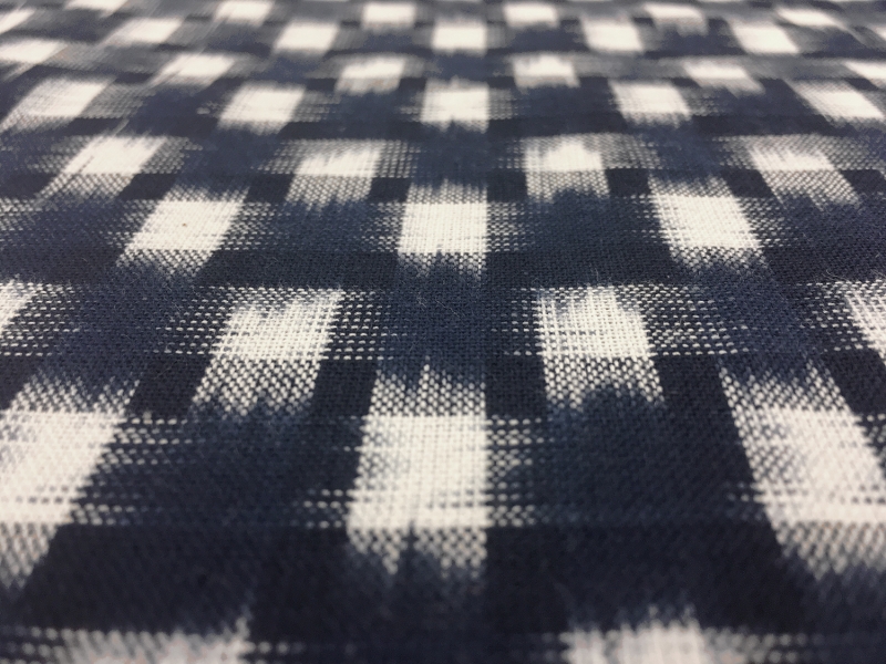 Cotton Ikat With Check Pattern | B&J Fabrics